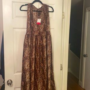 Cheetah print Long Beach dress-never worn